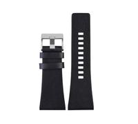 TROGPYXG Compatible With Diesel Leather Watch Strap DZ7311 DZ7332 DZ7314 DZ1405 4323 4318 WatchBand Black Brown 22 24 26 28 30 32mm Bracelet(Black steel,Width 22mm)