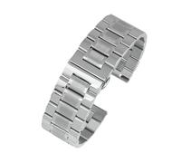 TROGPYXG Compatible With Diesel Leather Watch Strap DZ7311 DZ7332 DZ7314 DZ1405 4323 4318 WatchBand Black Brown 22 24 26 28 30 32mm Bracelet(Silver band,Width 28mm)