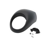 TROGPYXG Compatible With Harley Dyna Street Bob Sportster XL 883 1200 1973-Up Motorcycle Head Light Mask Headlight Fairing Front Fork Mount Kits(Matte black)