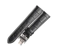 TROGPYXG Compatible With LONGINES MASTER COLLECTION L2.628/L2.673 COWHIDE LEATHER WATCH STRAP(Silver white,20mm)