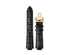 TROGPYXG Compatible With Maserati R8821108025 R8851108002 Watch Band Men's Wrist Band Trident Raised Mouth Watch Band 21mm 24mm Accessories(Black line G,21mm)