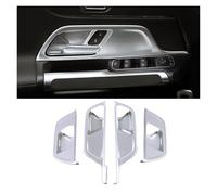 TROGPYXG Compatible with Mercedes B GLA GLB Class W247 H247 X247 Car Part Carbon Fiber Refit Inner Door Handle Panel Frame Trim Anti Scratch(Matte Silver)