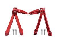 TROGPYXG Compatible With Surron Ultra Bee Left And Right Rear Pedal Assemblies Modified Passenger Pedals Electric Bikes Off-road Dirtbike Compatible With Surron(Red)