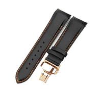 TROGPYXG Compatible With Tissot 1853 Couturier Arc Interface Watchband Butterfly Clasp T035407 T035410 T035617 627 Male Watch Strap(Black orange-Rose-B1,24mm)
