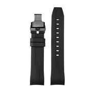 TROGPYXG Compatible With Tissot 1853 T120/T120417A- FKM Rubber Watch Band-Curved End Silicone Strap For Men, Dive-Ready Durable Replacement(Black black,21mm)