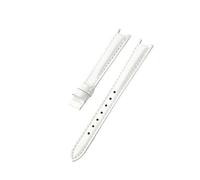TROGPYXG Compatible With Tissot T094 Flamingo Women's Watch Strap 1853 Concave Interface Style Leather Cowhide Accessory 12mm(White(LG)-No)