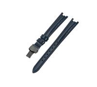 TROGPYXG Compatible With Tissot T094 Flamingo Women's Watch Strap 1853 Concave Interface Style Leather Cowhide Accessory 12mm(Dark Blue(LG)-BK-B1)