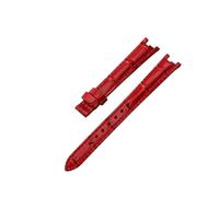 TROGPYXG Compatible With Tissot T094 Flamingo Women's Watch Strap 1853 Concave Interface Style Leather Cowhide Accessory 12mm(Red(ZJ)-No)