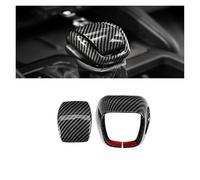 TROGPYXG Compatible with Toyota Land Cruiser Prado 250 LC250 2024+ Gear Shift Head Protective Cover ,Full Protection Shift Knob Cover(Carbon Fiber Style)
