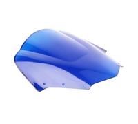 TROGPYXG Front Clear/Dark/Iridium Wind Deflector Windshield Windscreen Double Bubble Compatible With Yamaha FZ1 FZ1S Fazer 2006-2015(Blue)