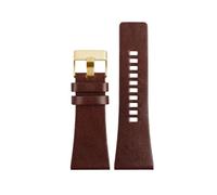 TROGPYXG Lea/ther Wrist Band Compatible With Diesel DZ4519 DZ7408 DZ4280 DZ4343 Watch Strap 22mm 24mm 26mm 28mm 30mm 32mm 34mm Men's Bracelet(Light brown gold,24mm)