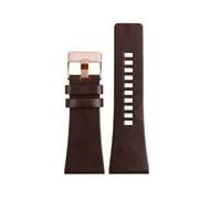 TROGPYXG Lea/ther Wrist Band Compatible With Diesel DZ4519 DZ7408 DZ4280 DZ4343 Watch Strap 22mm 24mm 26mm 28mm 30mm 32mm 34mm Men's Bracelet(Dark brown rose,22mm)
