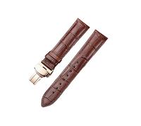 TROGPYXG Leather Strap Compatible With Tissot Le Locle T41 T006 PRC200 Watch Wrist Belt Bracelet 1853 Watchband Men 19MM 20MM 21MM 22MM(Brown-rose,19mm)