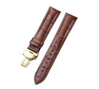 TROGPYXG Leather Strap Compatible With Tissot Le Locle T41 T006 PRC200 Watch Wrist Belt Bracelet 1853 Watchband Men 19MM 20MM 21MM 22MM(Brown-gold,22mm)
