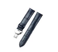 TROGPYXG Leather Strap Compatible With Tissot Le Locle T41 T006 PRC200 Watch Wrist Belt Bracelet 1853 Watchband Men 19MM 20MM 21MM 22MM(Blue-silver,19mm)