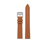 TROGPYXG Leather Strap Of The Watch Is Compatible With Hermes 14mm 16mm 18mm Fashionable Comfortable Soft Cowhide Bracelet(Brown silver,16mm)