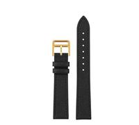 TROGPYXG Leather Strap Of The Watch Is Compatible With Hermes 14mm 16mm 18mm Fashionable Comfortable Soft Cowhide Bracelet(Black gold,18mm)