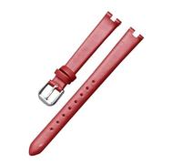 TROGPYXG Leather Watch Strap Compatible With Tissot 1853 Notch Strap Flamenco Series T003 Belt Women's T009a Watchband 8mm 10 Mm12mm(Red-silver,10mm-3mm)