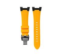 TROGPYXG Modified Silicone Strap Compatible With Casio PROTREK Series Mountaineering PRW-7000 PRW-7000FC Rubber Watch Strap Wristband(Yellow black)