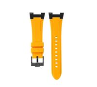 TROGPYXG Modified Silicone Strap Compatible With Casio PROTREK Series Mountaineering PRW-7000 PRW-7000FC Rubber Watch Strap Wristband(Yellow black pin)