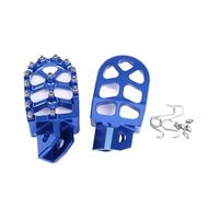 TROGPYXG Motorcycle Accessories Foot Rests Pegs Footpeg Pedals FootRest Compatible With Yamaha XT250 TTR90 TTR110 TTR125 TTR250 XT 250 TTR 90 110 125(Blue)