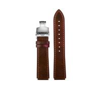 TROGPYXG Retro Cowhide Watchband Compatible With Casio AE1200 AE1300 A158 A158W/A168/f91w AE-1200WHD/A159/A169 Men Vintage Watch Strap Bracelet(B-Brown-silver)