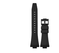 TROGPYXG Rubber Silicone Strap Compatible With Tissot PRX Series Super Player T137.407/T137.410 Men Women Quick Release Watch Band(Black02,12mm)