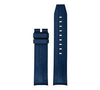 TROGPYXG Waterproof Fluororubber FKM Watch Strap Compatible With Tissot 1853 Seastar Series T120 21mm Curved Watch Band(Black Yellow)