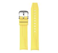 TROGPYXG Waterproof Fluororubber FKM Watch Strap Compatible With Tissot 1853 Seastar Series T120 21mm Curved Watch Band(Blue Light Blue)