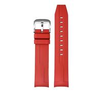 TROGPYXG Waterproof Fluororubber FKM Watch Strap Compatible With Tissot 1853 Seastar Series T120 21mm Curved Watch Band(Black Gray)