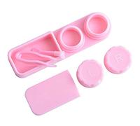 TroHollis Contact Lens Cases,Contact Lenses Case Box 5pcs Contact Lens Partner Box Double-Junction Portable Simple Myopic Glasses Care Cleaning Storage(Pink)