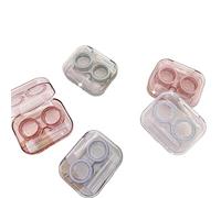 TroHollis Contact Lens Cases,Contact Lenses Case Box Simple Contact Lens Case Care Box Mirror Storage Companion Accessorie