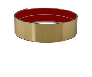 TroHollis Stainless Steel Toe Kick Cover,Door Kick Plate Kick Plate, Self-Adhesive Kickplate, Baseboard Molding Trim, Anti-Scratch Base Cover(Brushed Gold,9.8ft x 3.15in)