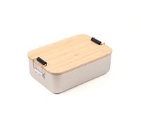 TROIKA BOX22 Box, Aluminium Bamboo, Silver-Brown