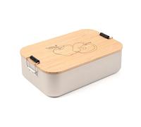 TROIKA BOX30-A187 Box XL, Aluminium Bamboo, Silver-Brown