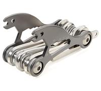 Troika BTL15/TI Stainless Steel Bicycle Multifunction Tool with 18 Functions Titanium