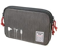Troika Business Tech BBG64/GY Pouch 2 Cable Bag for Electronic Accessories Polyester Grey Dimensions: 23.5 cm x 17 cm x 3.5 cm, Gray, 23,5cm, Modern