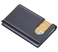 TROIKA Credit Card Holder Made Entirely of 3K Carbon, Black, 90 x 57 x 11 mm, Modern