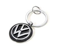Troika Key Ring KR16-05/VW VW Emblem 1 Key Ring Official Licensed by Volkswagen Glossy Metal Cast Metal Original