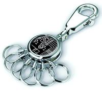Troika Keyring, 9 cm, Silver/Black KYR01-A028