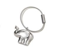 Troika little elephant - KR14-01/MA - Keyring - cast metal- matt - silver - Troika original