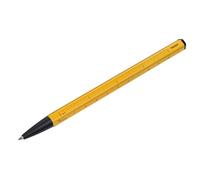 Troika Multitasking ballpoint pen with black D1 refill - CONSTRUCTION BASIC - centimetre/inch ruler, 1:20/1:50 scale - easy refill change - aluminium, metal - black, yellow Original