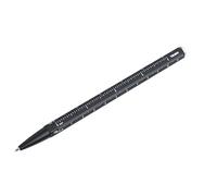 Troika Multitasking ballpoint pen with black D1 refill - CONSTRUCTION BASIC - centimetre/inch ruler, 1:20/1:50 scale - easy refill change - aluminium, metal - black Original