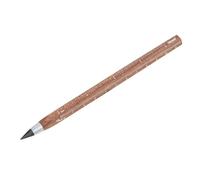 TROIKA Multitasking Pencil with Sustainable Endless Writing Tip (approx. 20 km Writing Length) - Construction Endless Walnut - Made of FSC Certified Walnut Wood - Wood, Metal - Brown