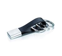 Troika Twister - KRG649/LE - Keyring with "twist-lock" - 3 keyrings - leather/metal - black - Troika original