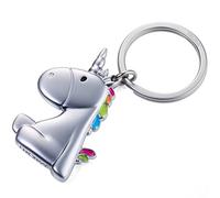 TROIKA Unicorn - KR17-08/MA - Keyring - Unicorn - Not the Last of Its Kind - Cast Metal - Cute - The Original, multicoloured, 6 cm, Keyring