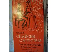 "Troilus and Criseyde" and the Minor Poems: 002 (Chaucer Criticism)