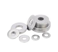 TROIOIUM 304 Stainless Steel GB96 M5 M6 Extra Large Big Size Thick Flat Washers Oversize Plain Gaskets Shim Flange Washers(M6x12x1.5 50pcs)