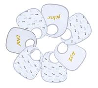 Trois Kilos Sept Unisex Baby Bébé Cool Bib, Grey, One Size