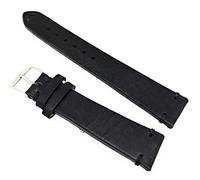 Troja Vintage Rustika Vegetable Leather Watch Strap Black 18 mm Organic Tanned Hand Stitched